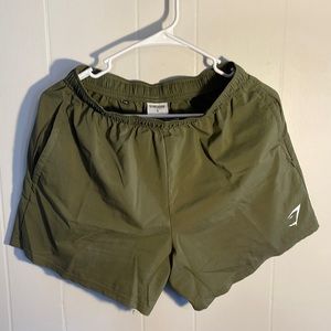 Gymshark 5” Arrival Shorts Green Olive Men’s Small